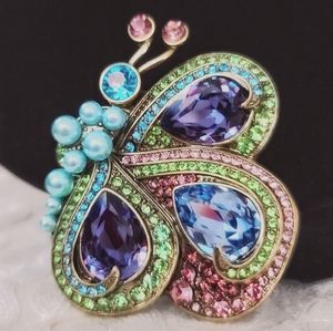 Heidi daus butterfly pin brooch